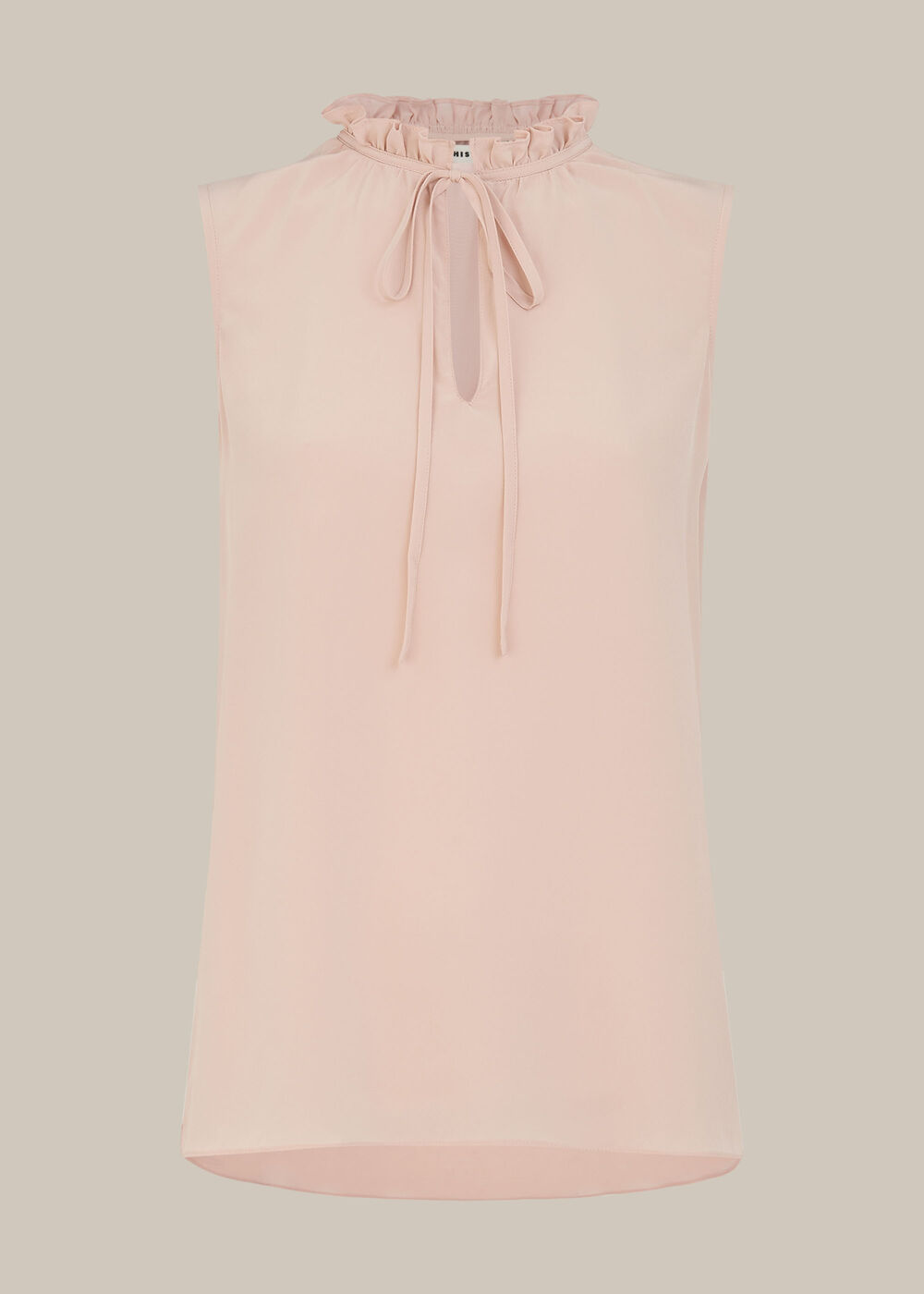 Selena Silk Top Pale Pink