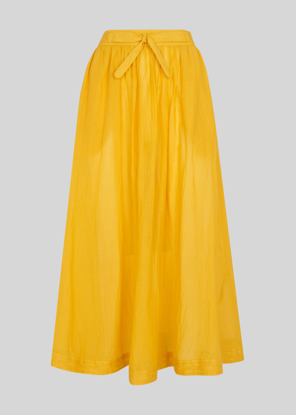 Voile Beach Full Skirt Yellow
