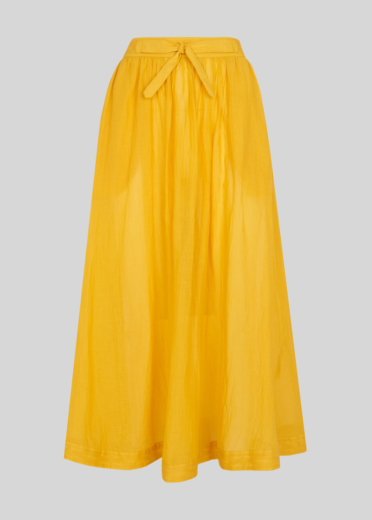 Voile Beach Full Skirt Yellow