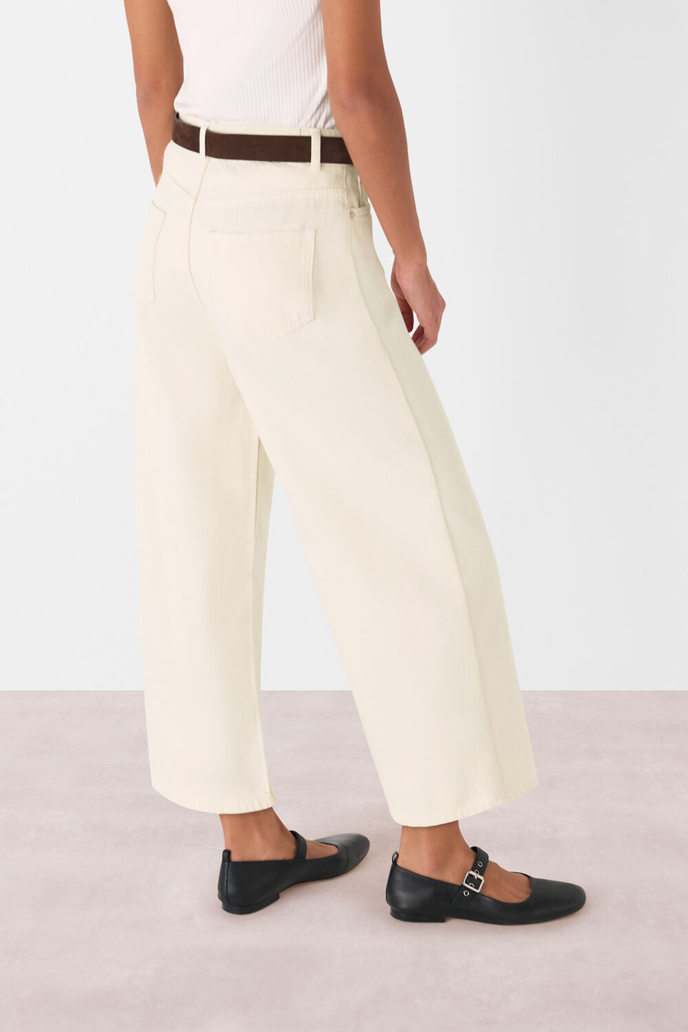 Wide Leg Cropped Jean