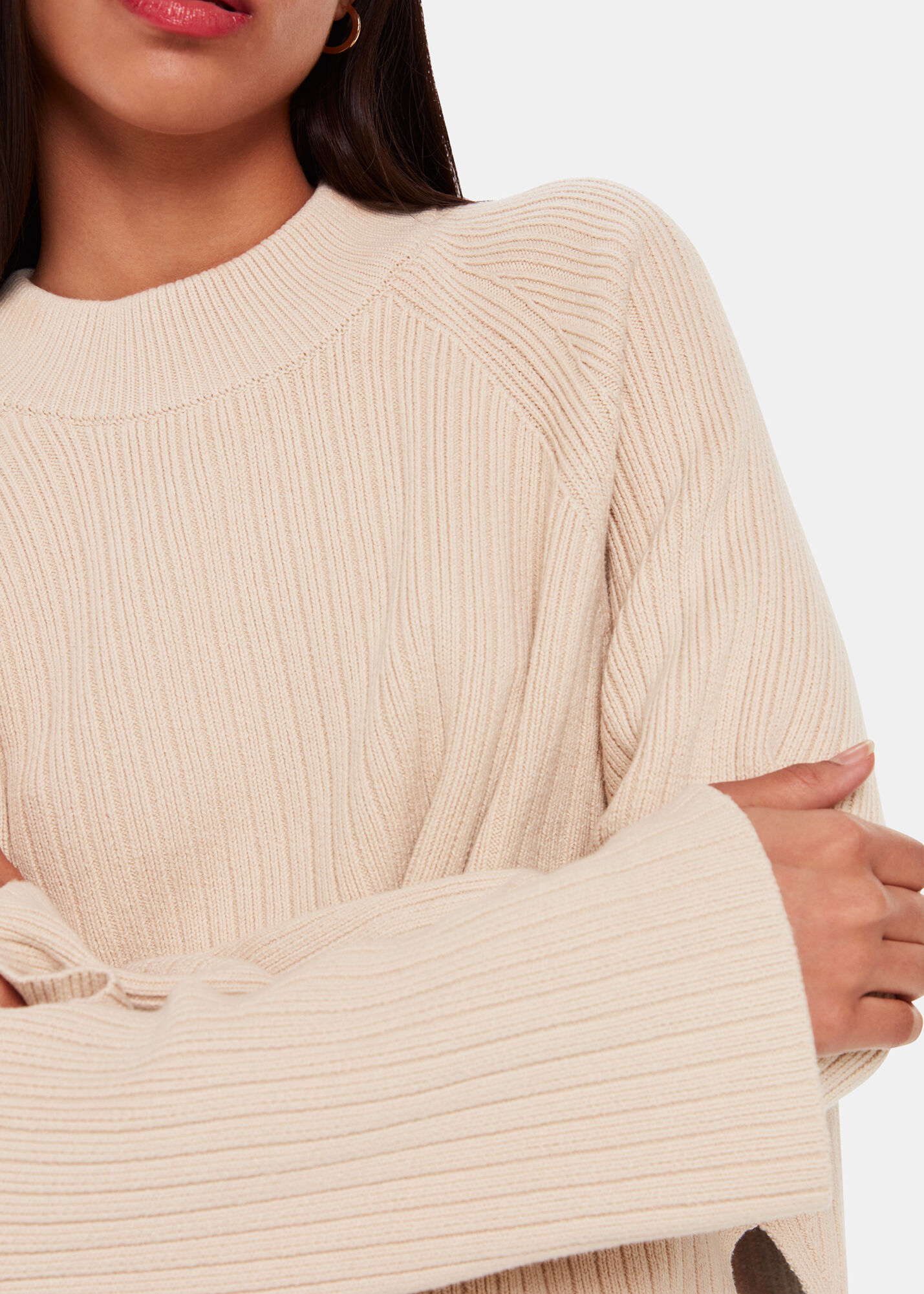Whistles cream jumper top