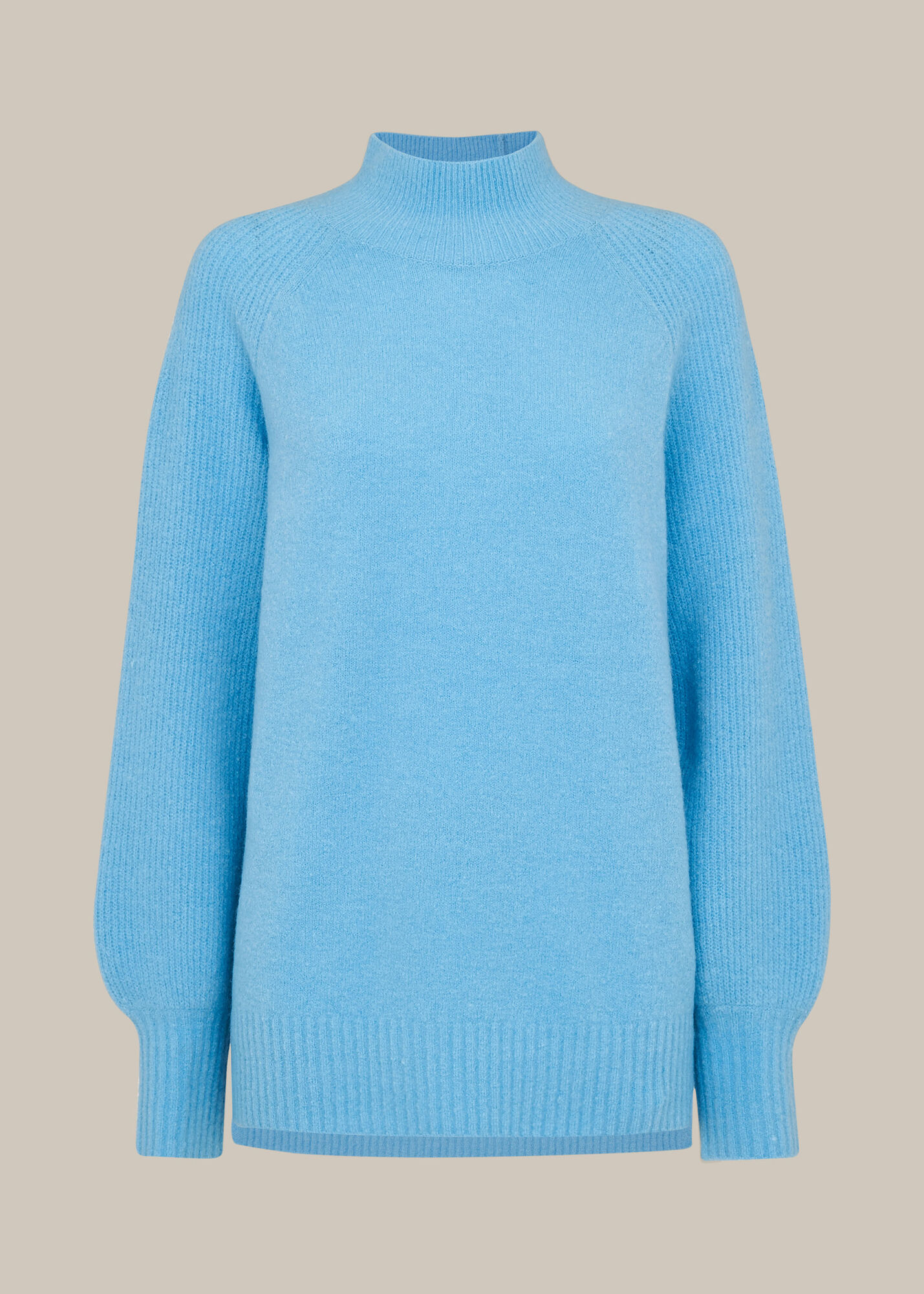 Blue Full Sleeve Knitted Jumper WHISTLES