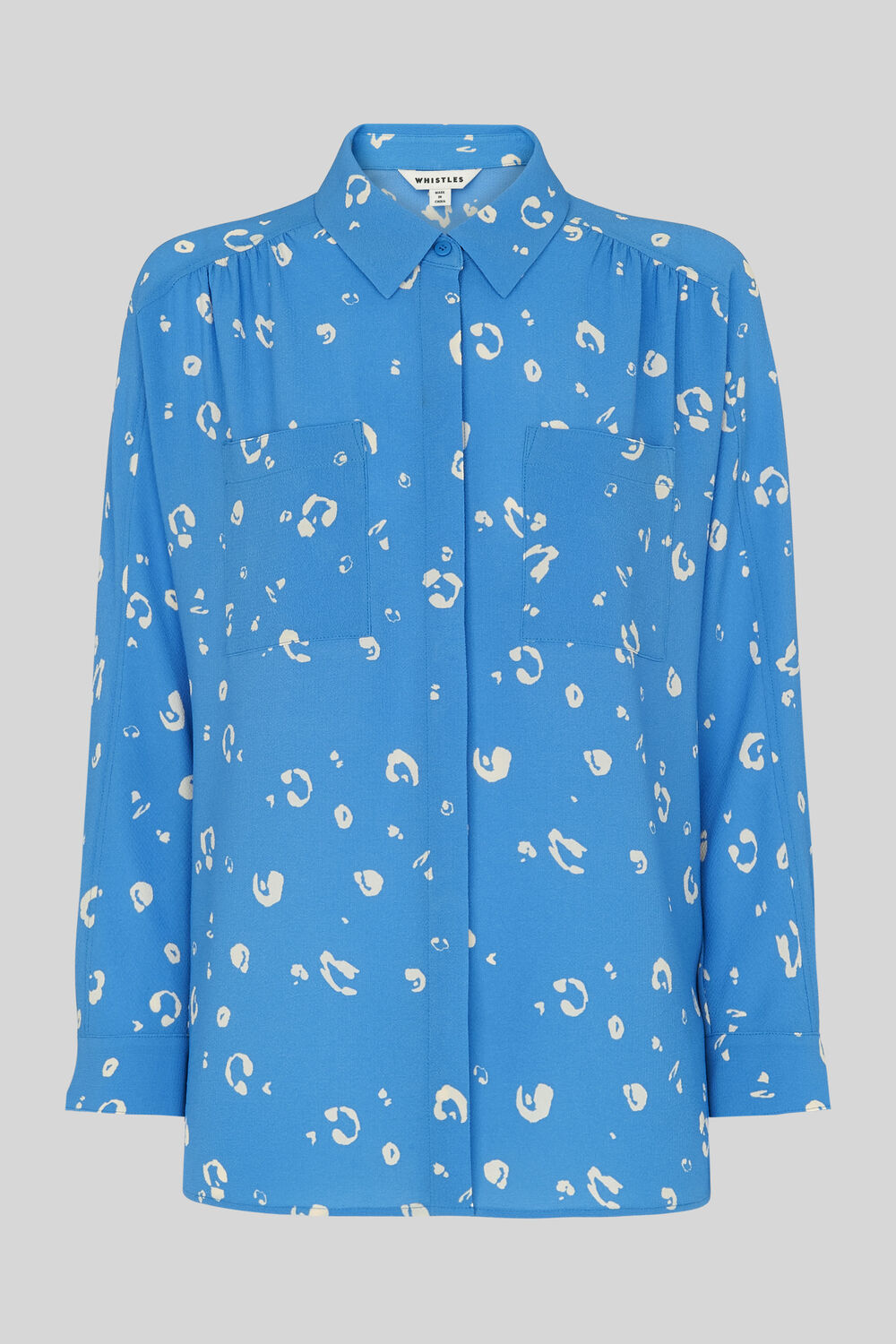 Watercolour Animal Blouse Blue/Multi