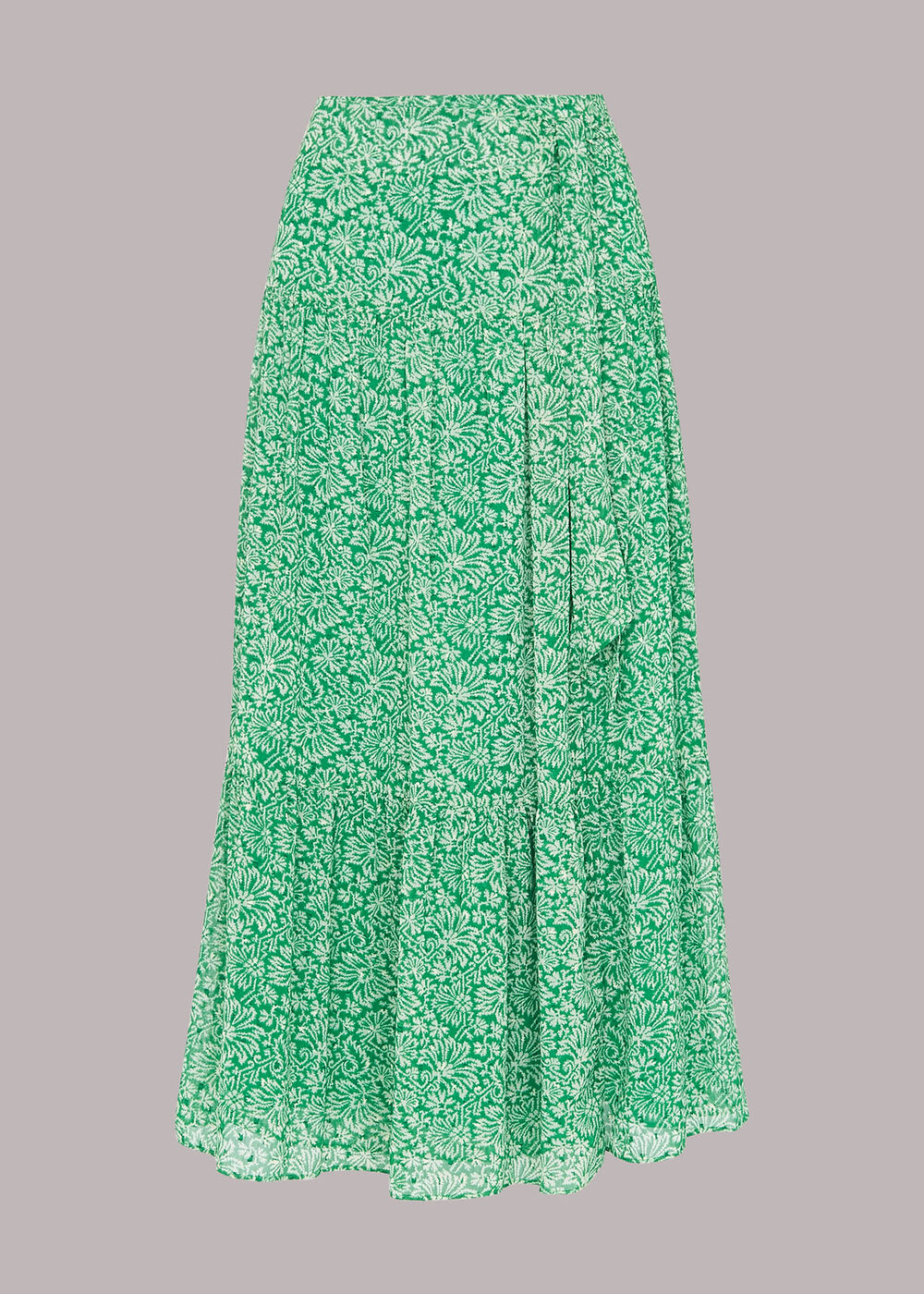 Indo Floral Wrap Skirt