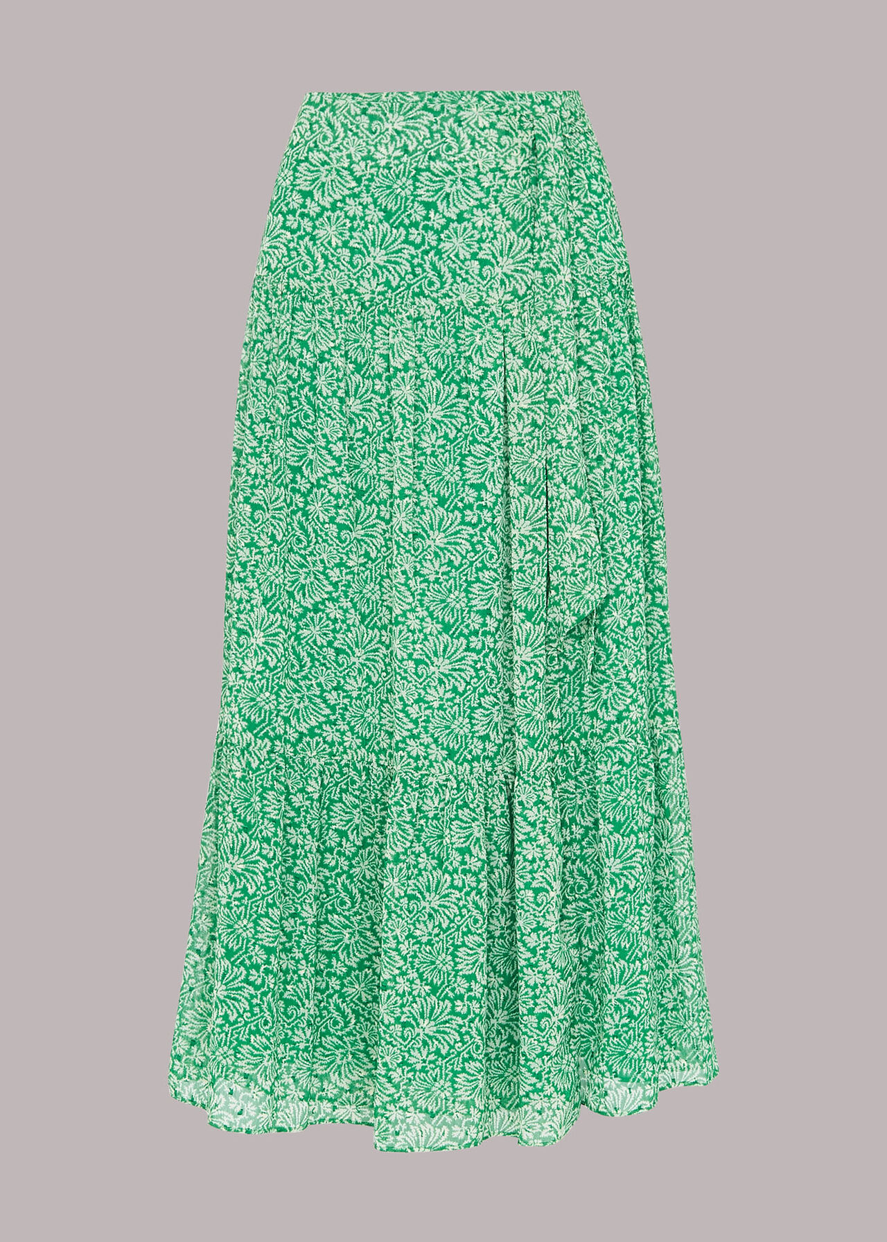 Indo Floral Wrap Skirt
