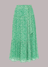 Indo Floral Wrap Skirt