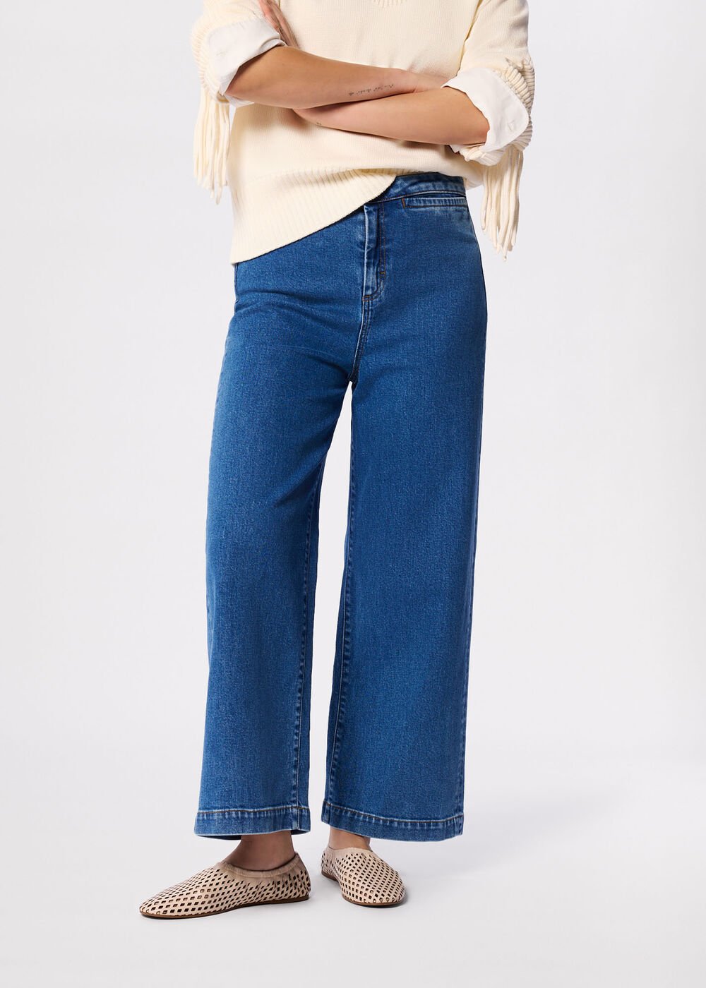 Stretch Straight Ankle Jean