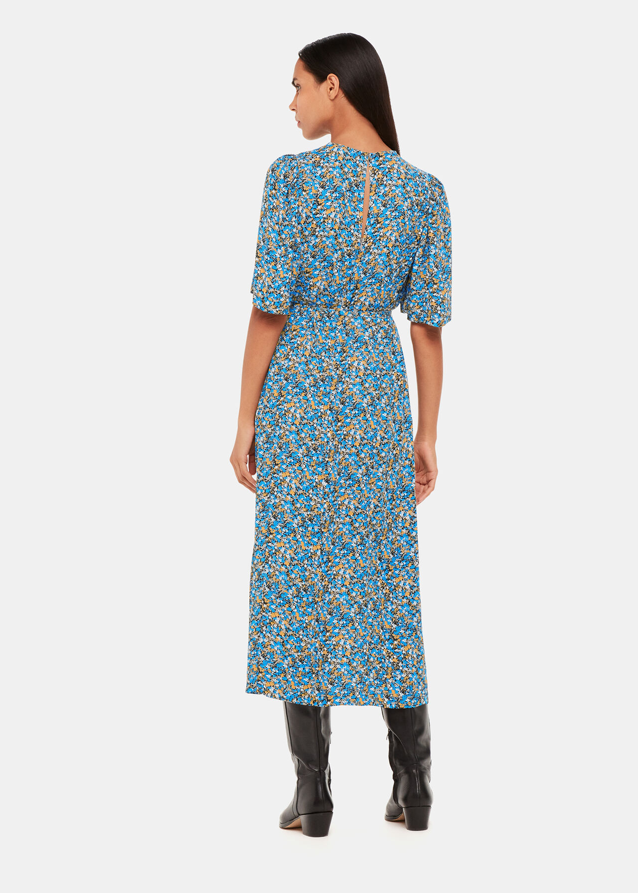 Ditsy Bouquet Midi Dress