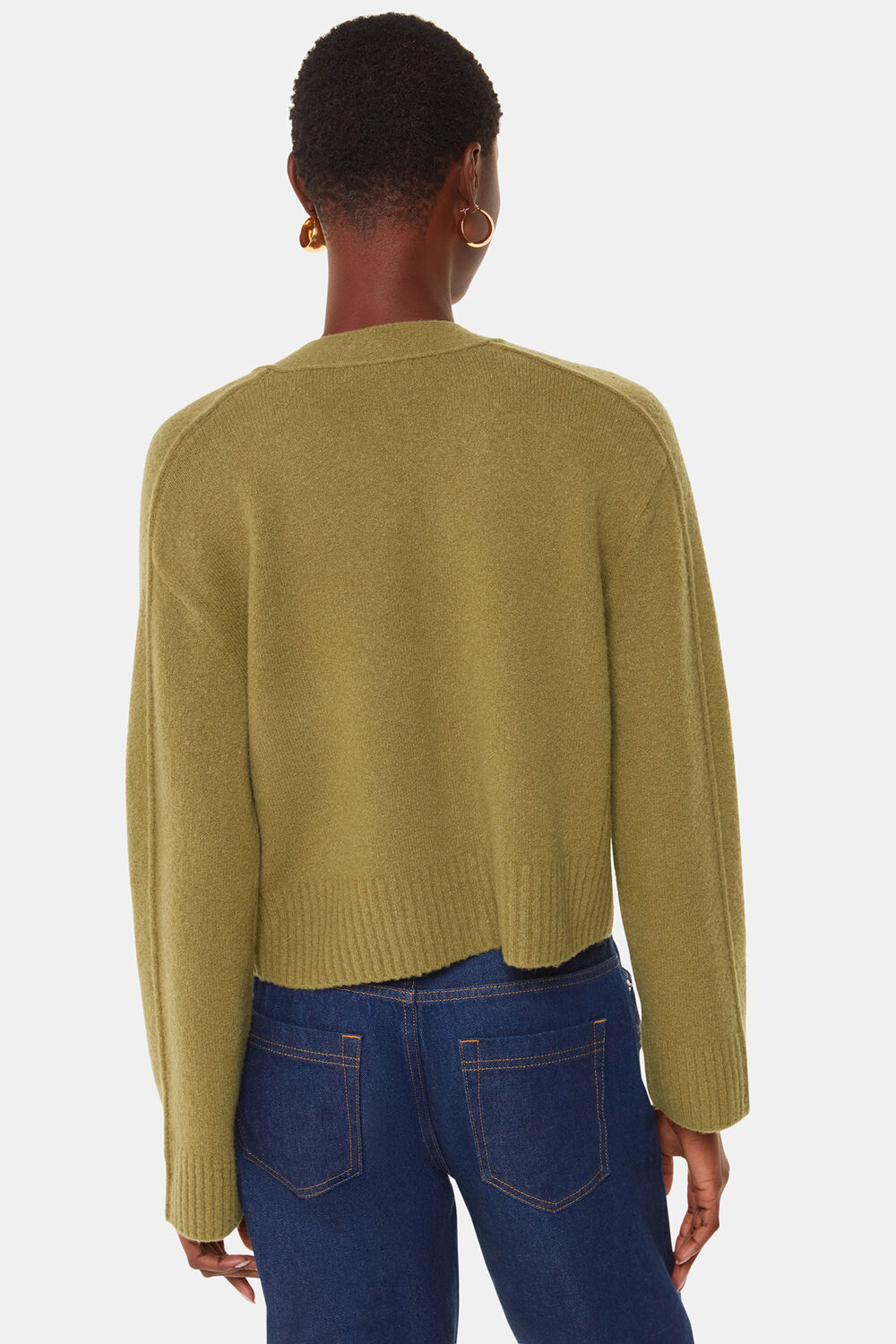 Wool Mix Pocket Cardigan