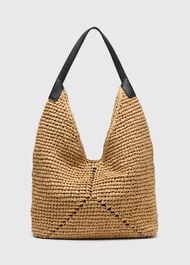 Triangular Straw Tote
