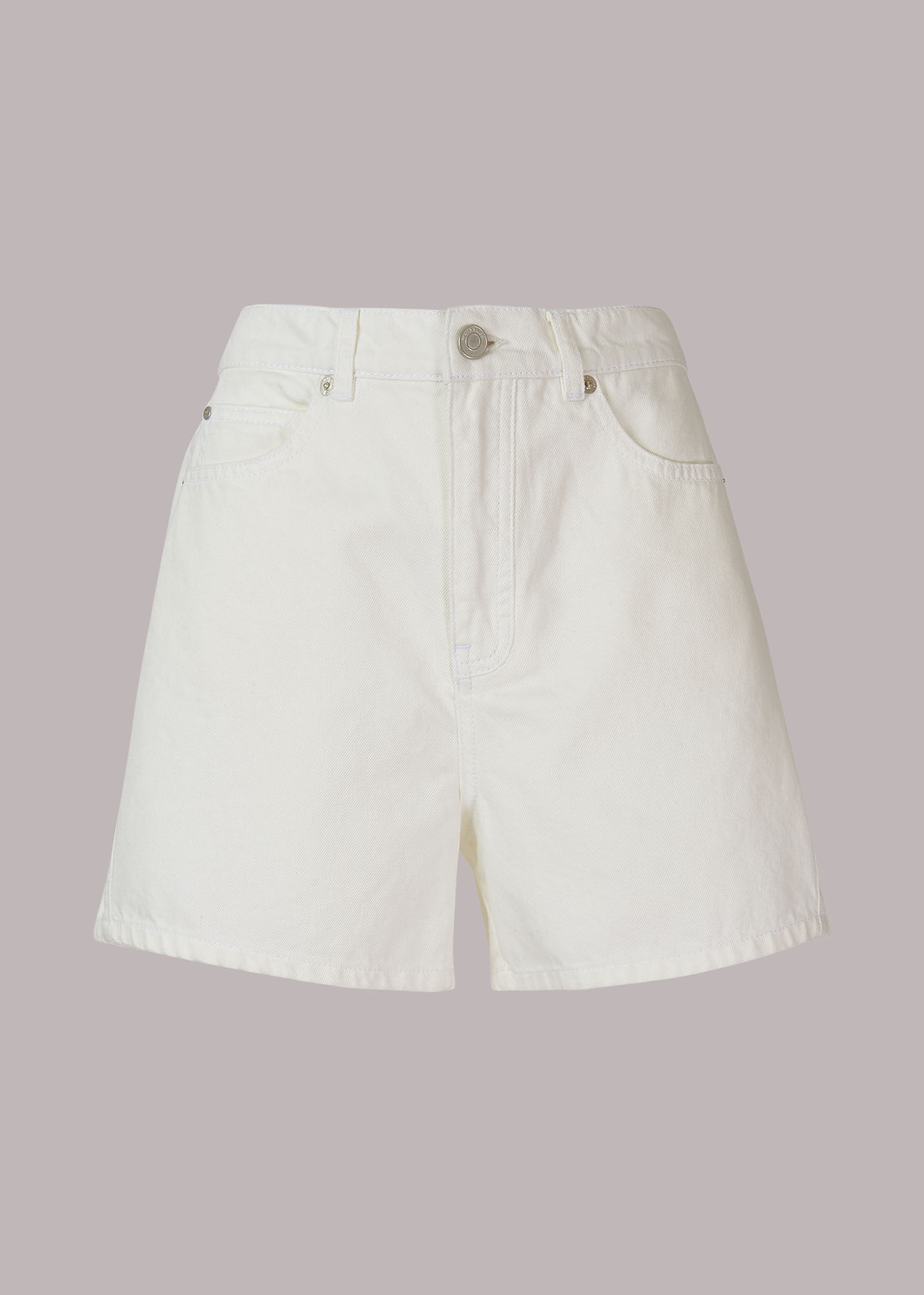 White Authentic Denim Short WHISTLES Whistles