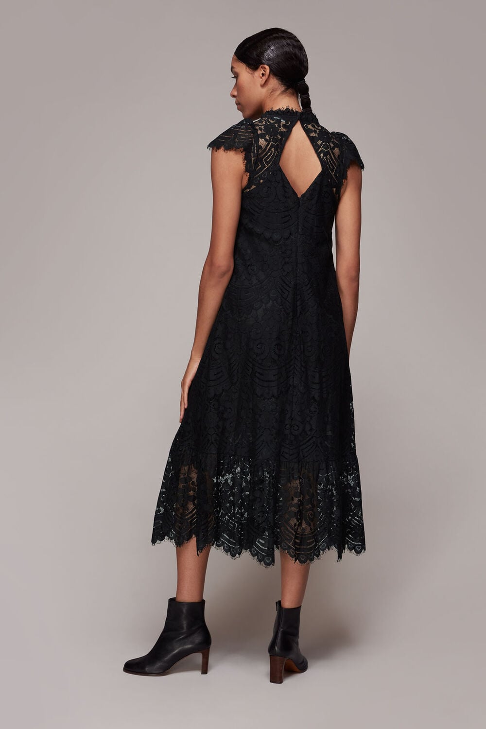 Lace Detail Trapeze Dress