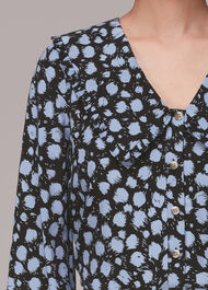 Dalmatian Print Collar Top