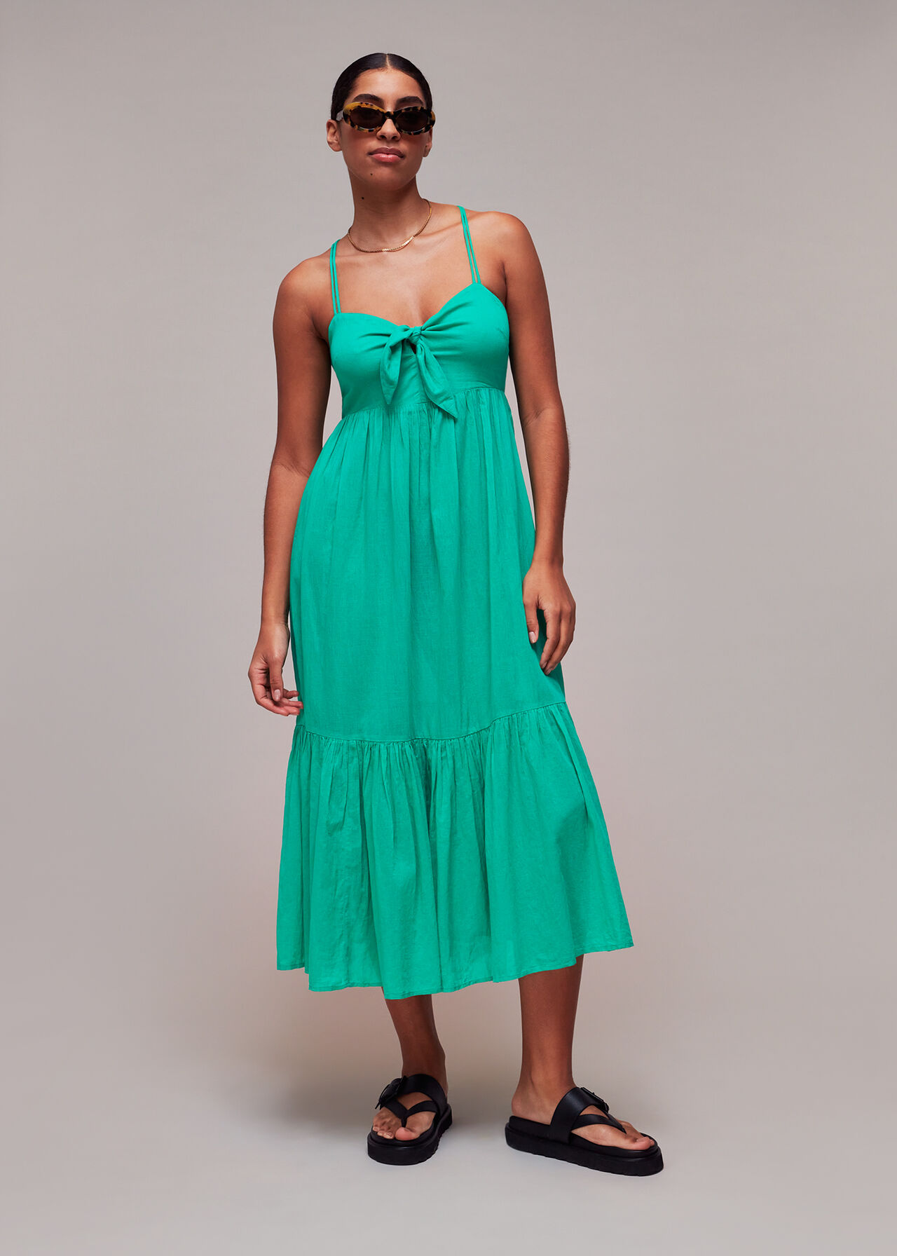 Tie Front Beach Dress