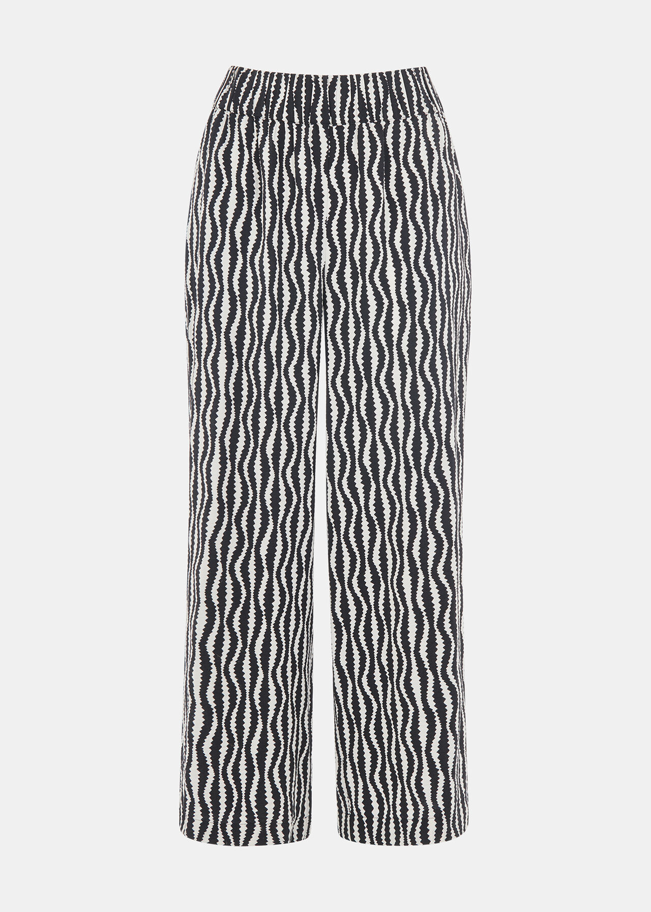 Petite Optical Rope Cropped Trouser