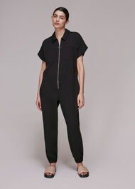 Ruby Zip Front Jersey Jumpsuit