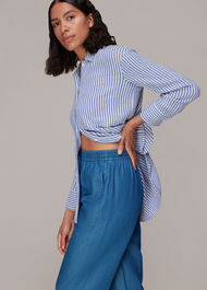 Lucy Chambray Barrel Trouser