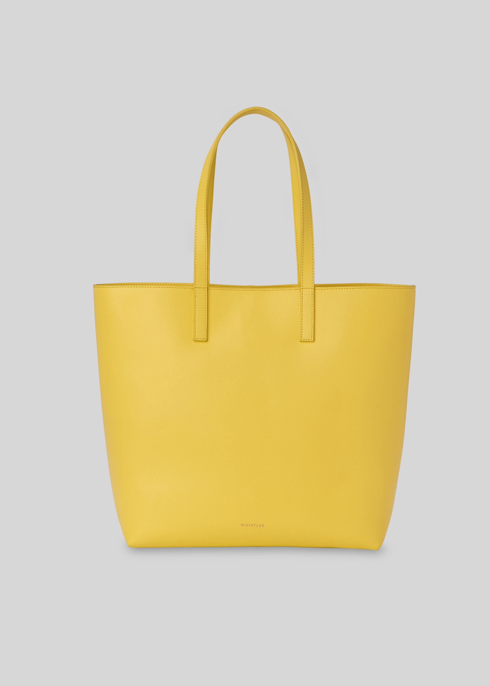 Yellow Denmark Unlined Leather Tote
