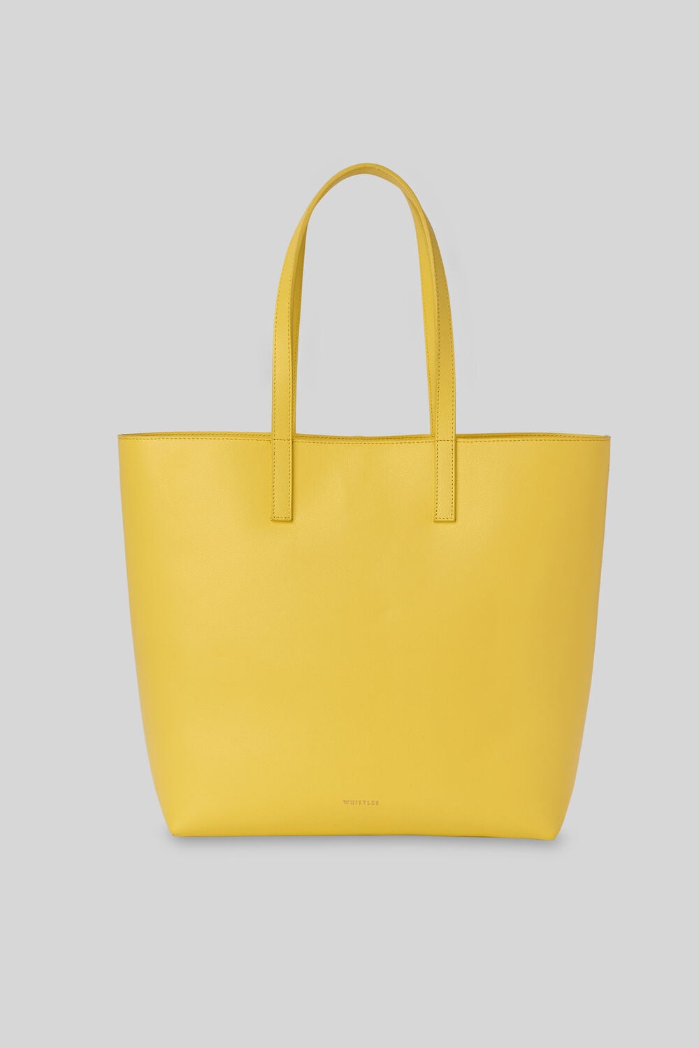 Denmark Unlined Leather Tote Yellow