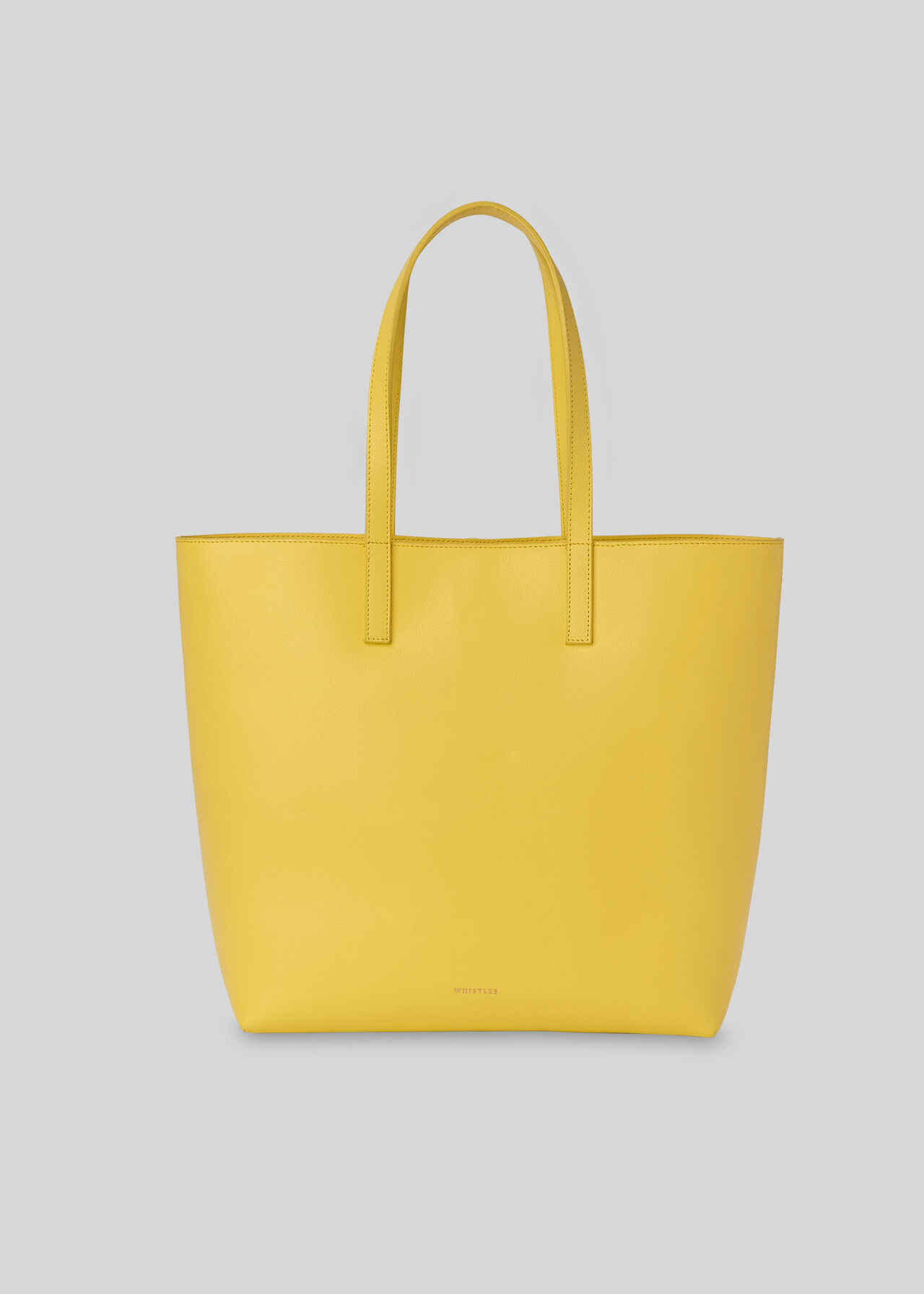 Denmark Unlined Leather Tote Yellow