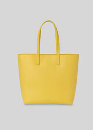 Denmark Unlined Leather Tote Yellow