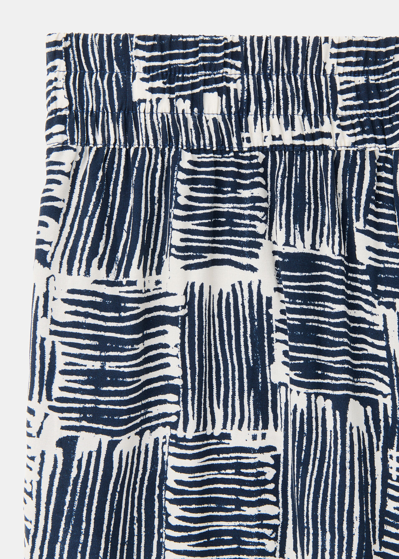 Hatch Squares Cropped Trouser