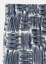 Hatch Squares Cropped Trouser