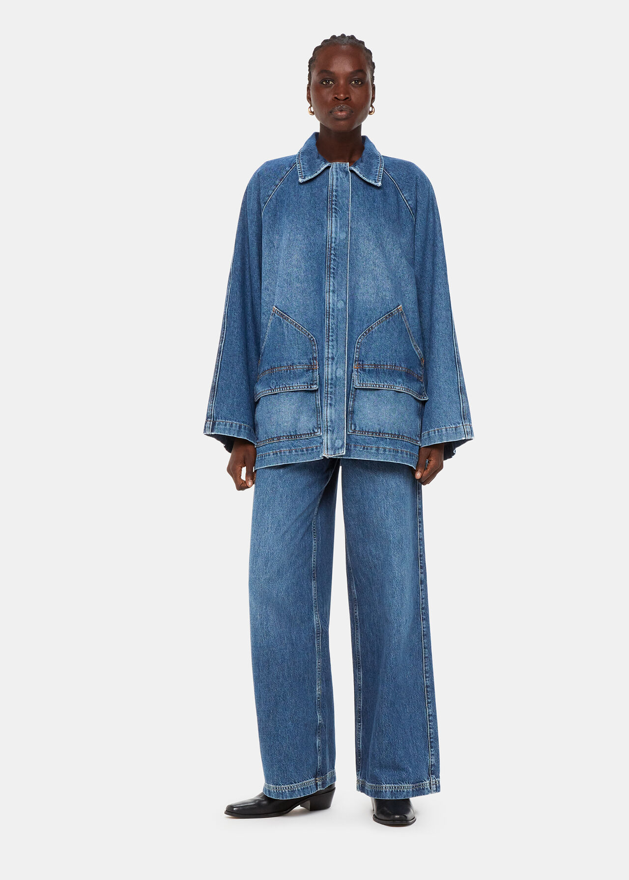 Wide Leg High Waist Jean