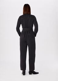 Cotton Blend Denim Jumpsuit