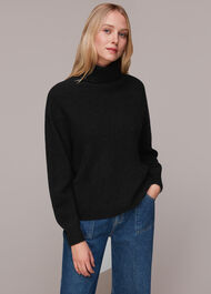 Ribbed Roll Neck Jumper