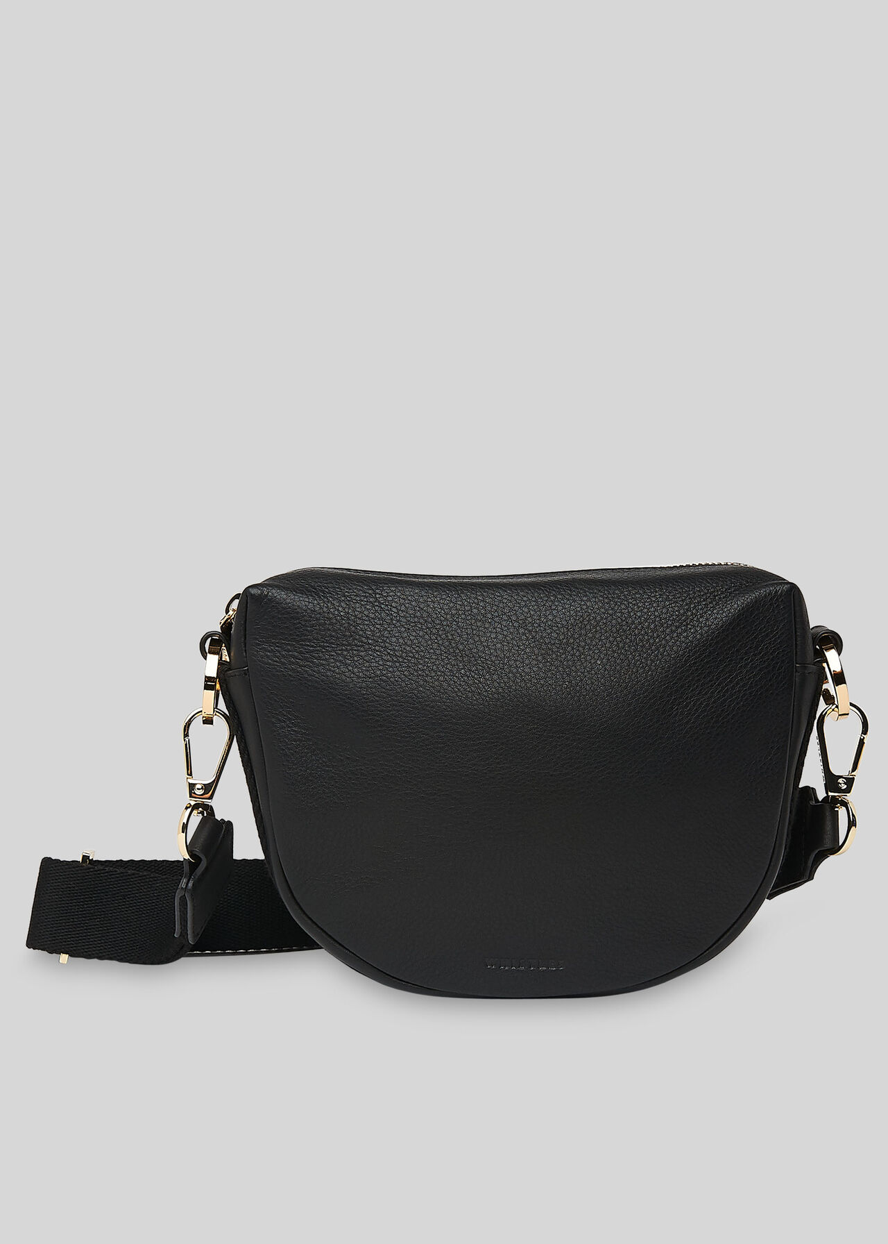 Black Earl Webbing Strap Satchel | WHISTLES