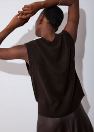 Cashmere V Neck Tank