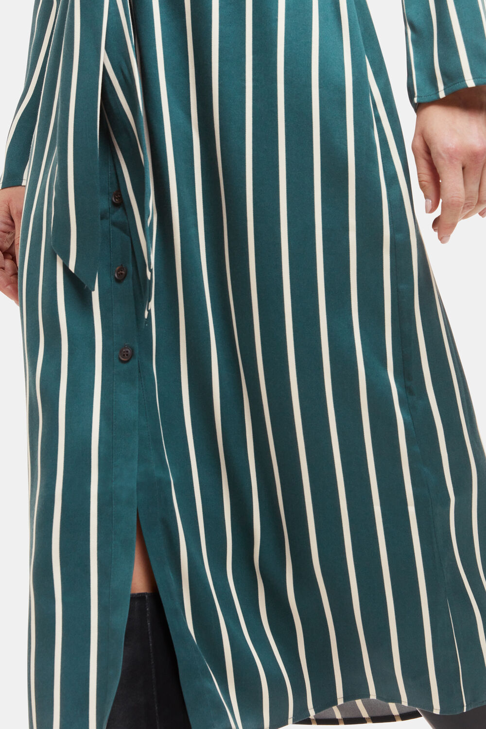 Petite Alex Stripe Shirt Dress