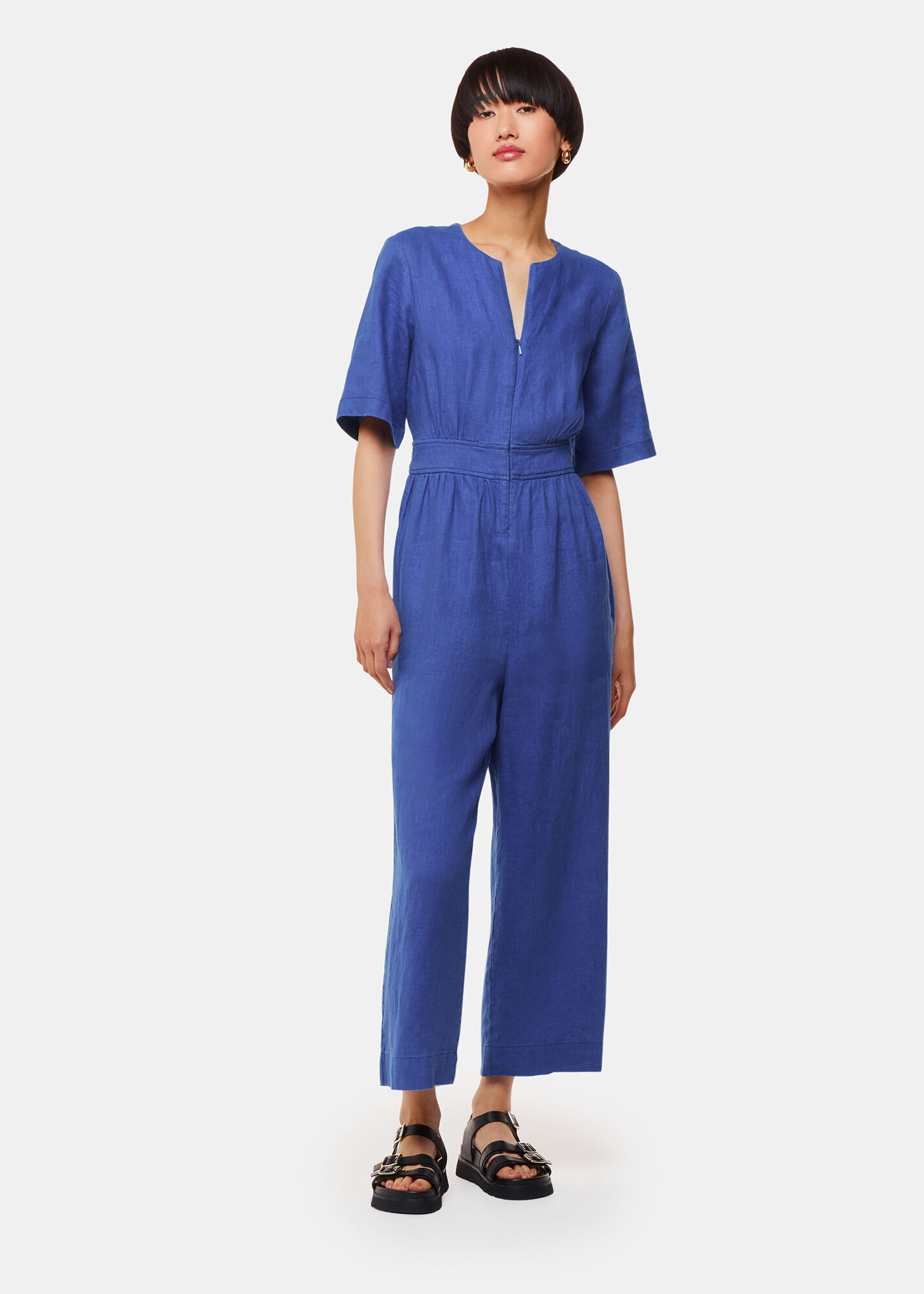 Whistles blue jumpsuit hot sale
