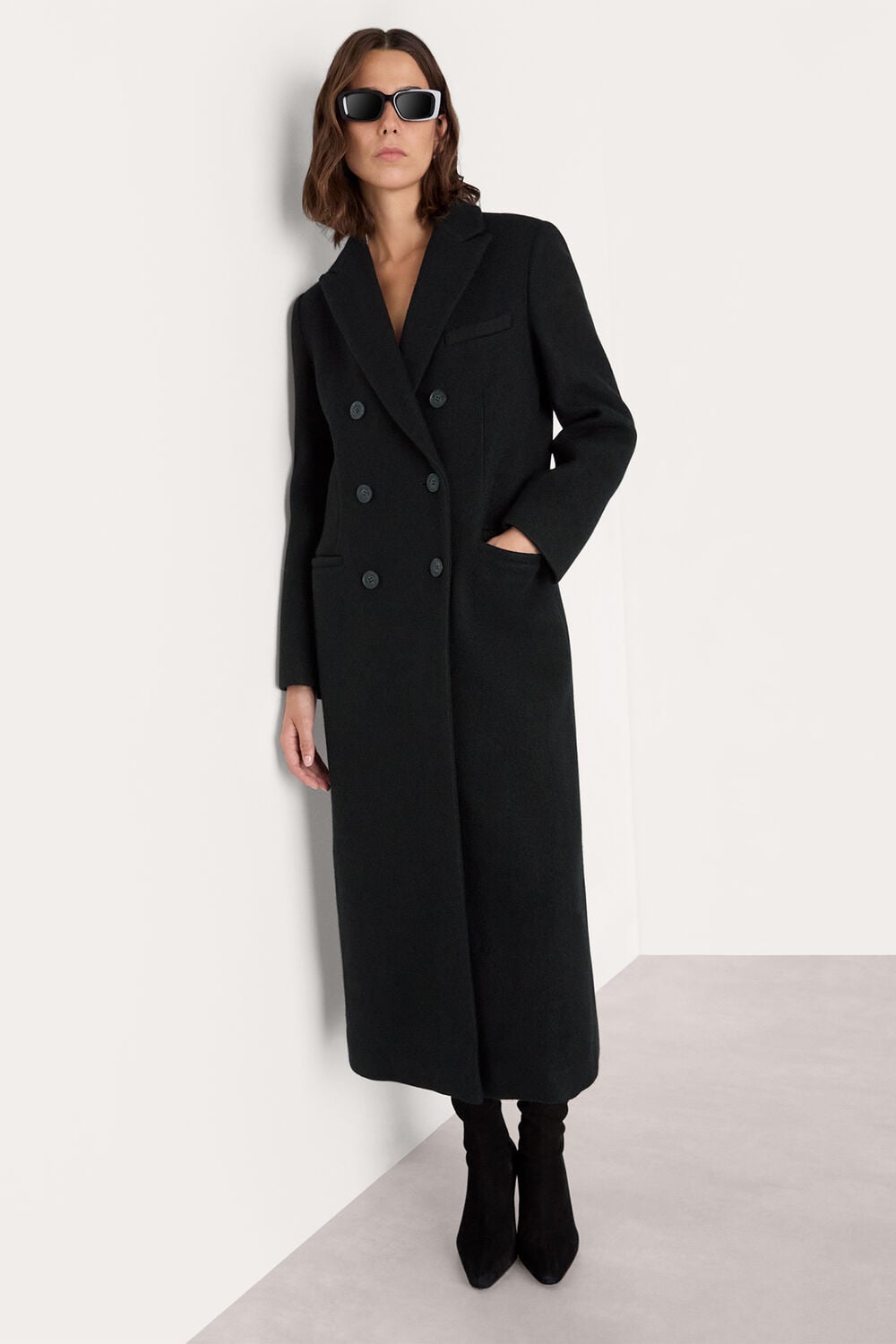 Black Lori Longline Coat