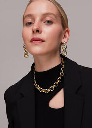 Mixed Metal Drop Earring