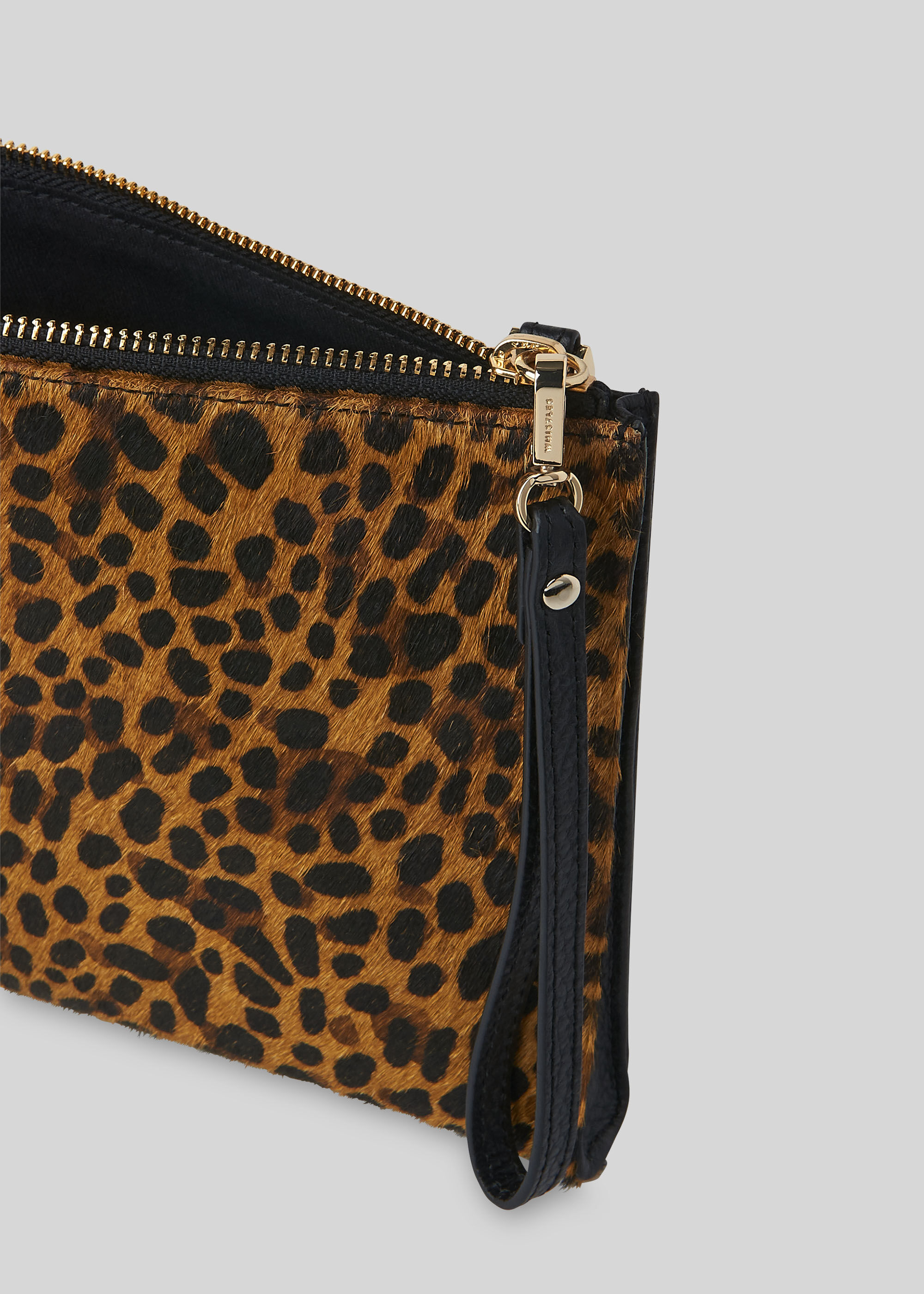 Hampton Chain Leopard Pouch