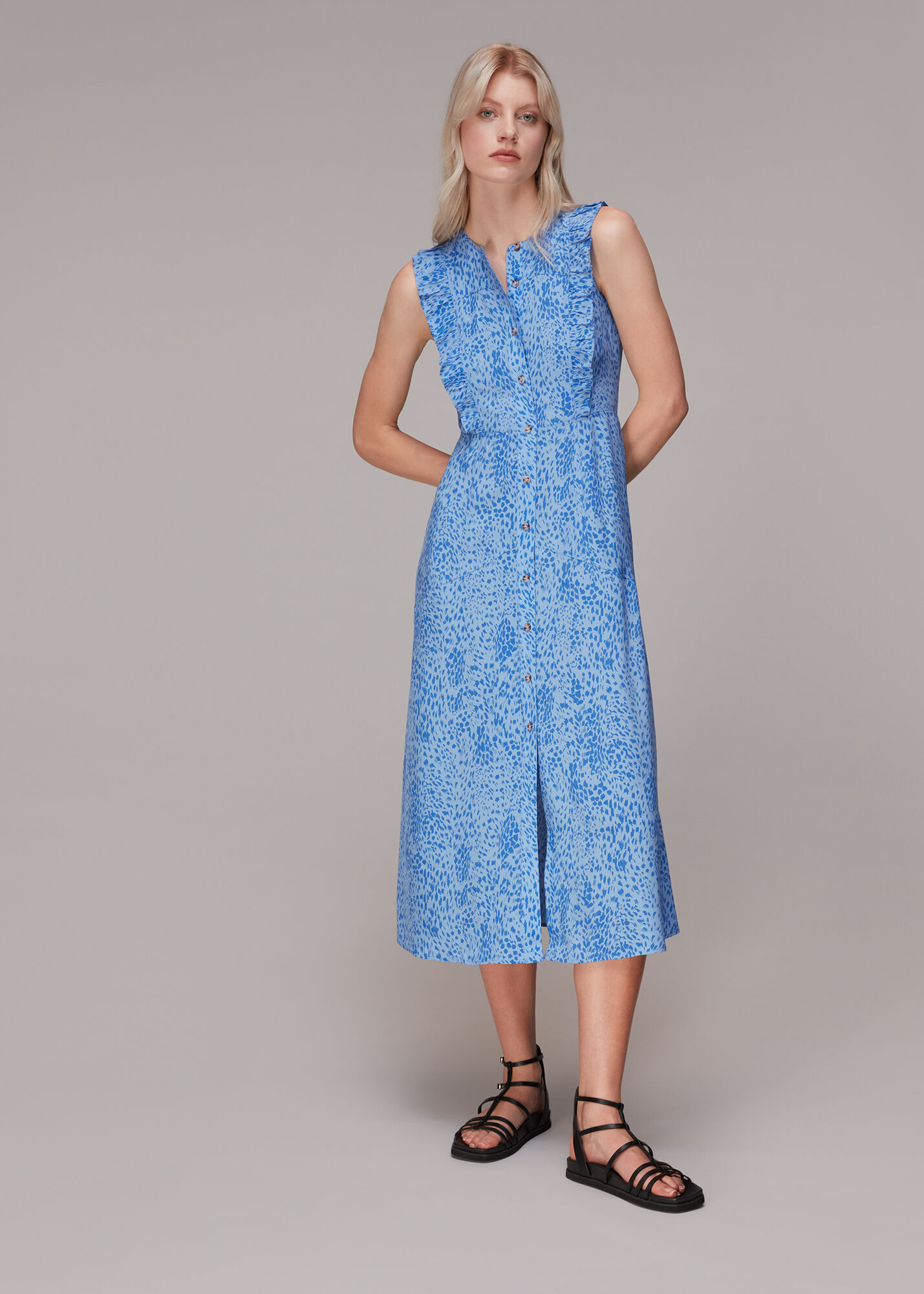 Frill midi dress 2025