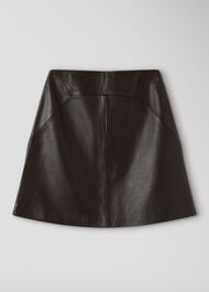 Leather A line Skirt