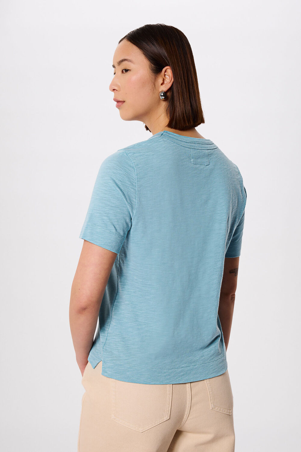 Blue Rosa Double Trim T-Shirt