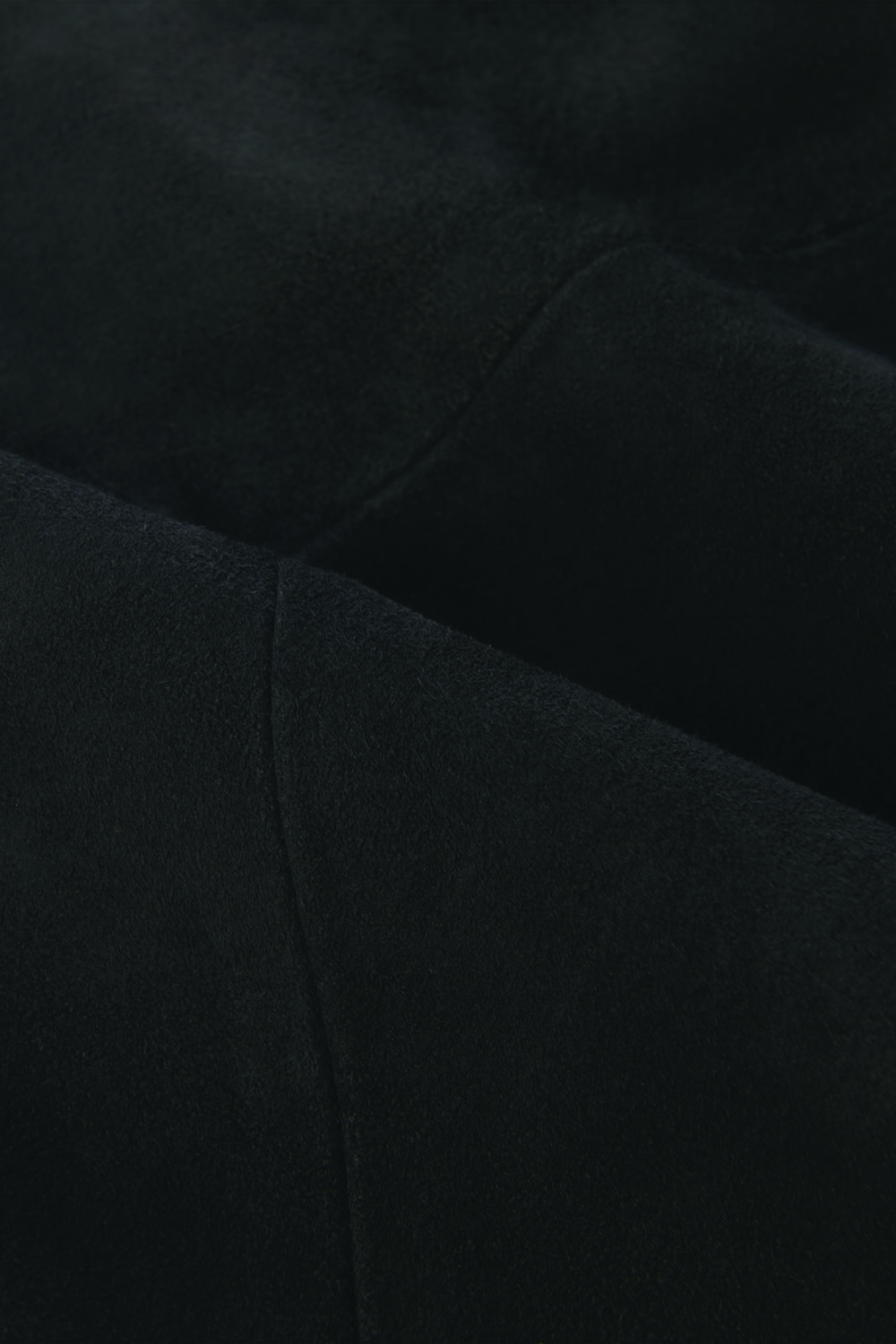 Black Petite Suede A Line Mini Skirt