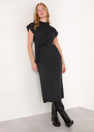 Twist Waist Midi Dress