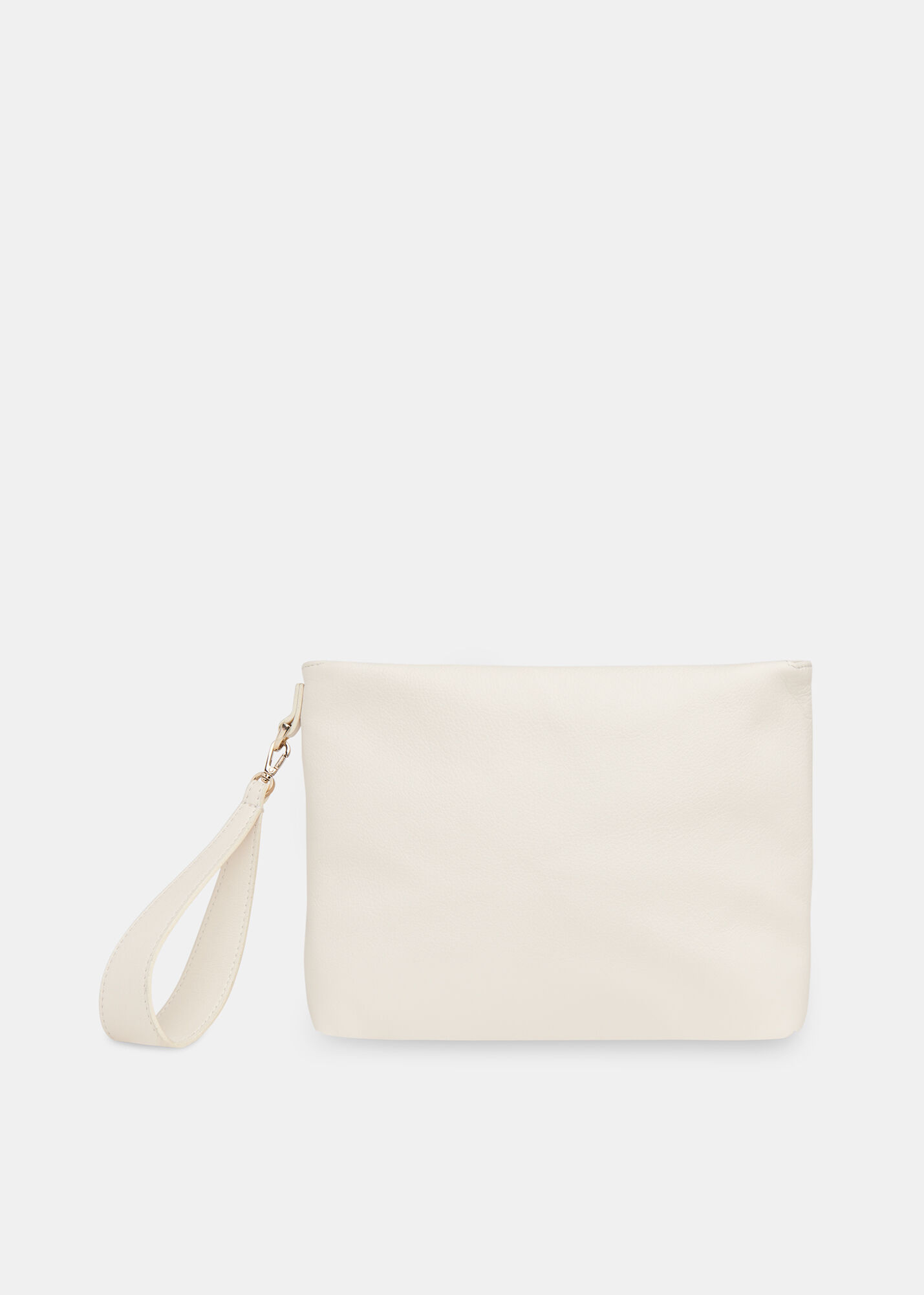 Ivory Avah Zip Top Clutch WHISTLES Whistles UK