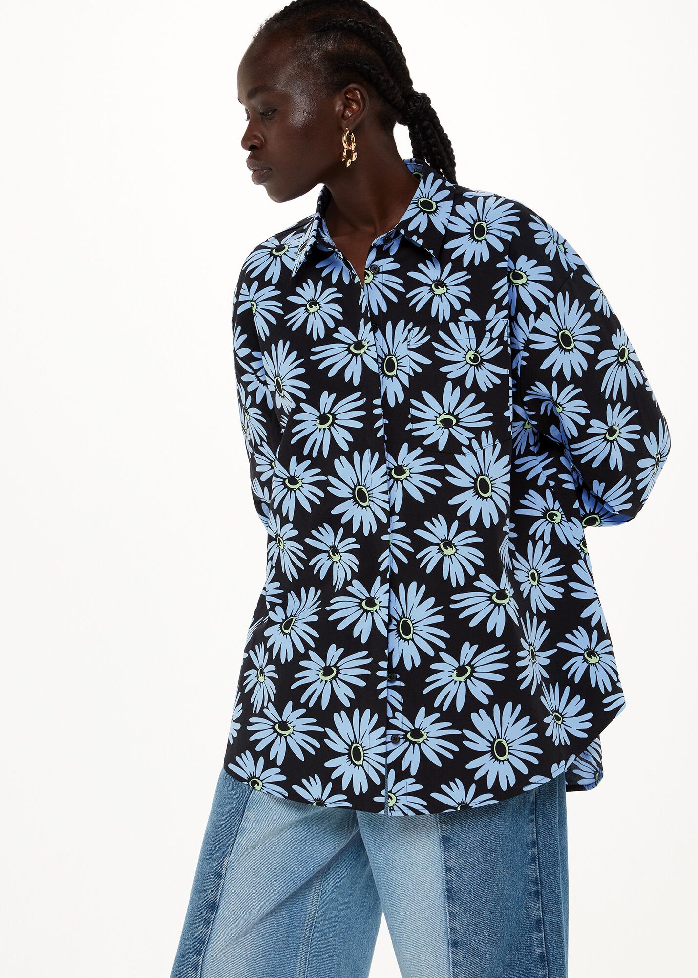 Saint laurent daisy shirt new arrivals