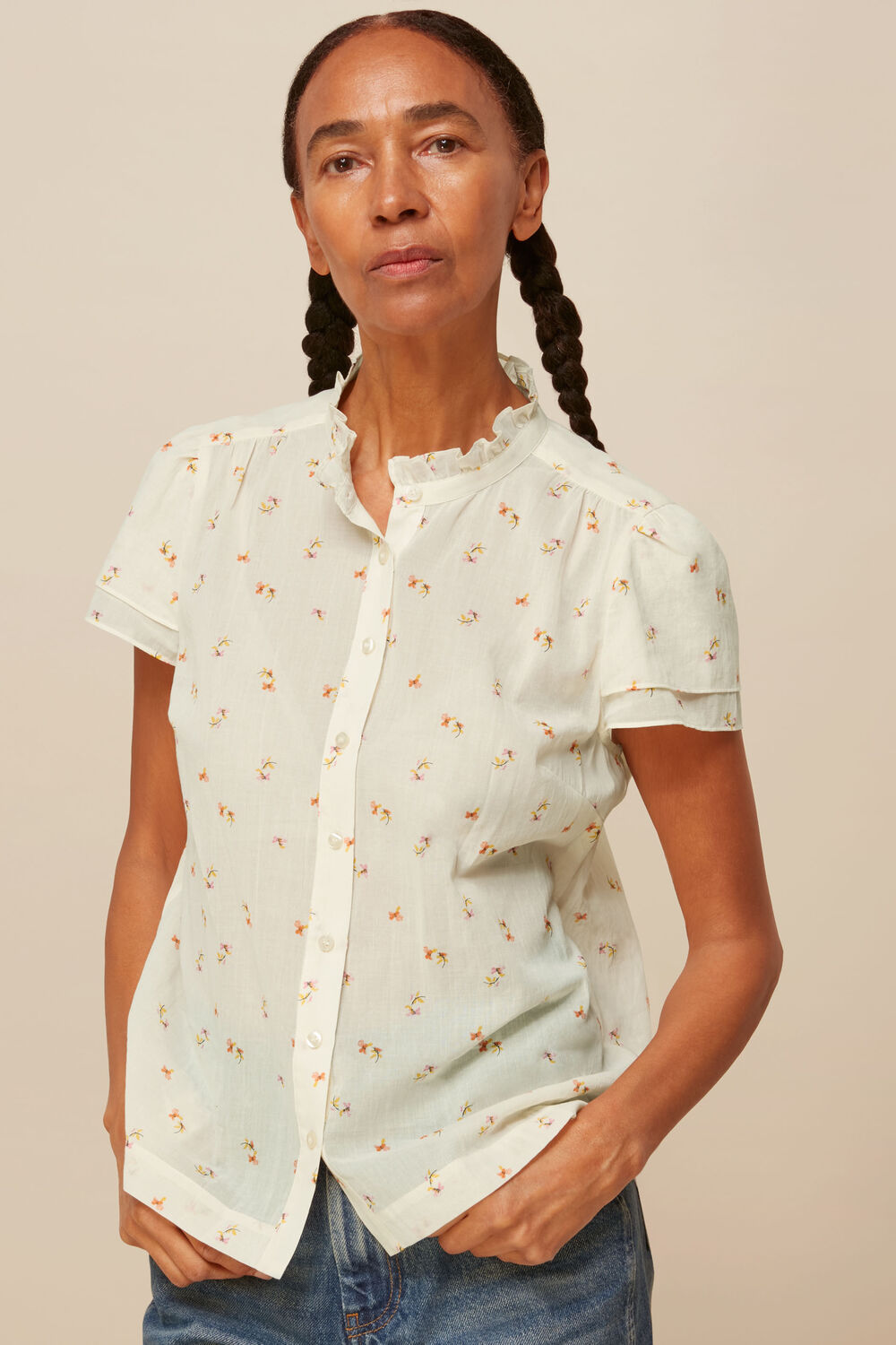 Forget Me Not Voile Blouse