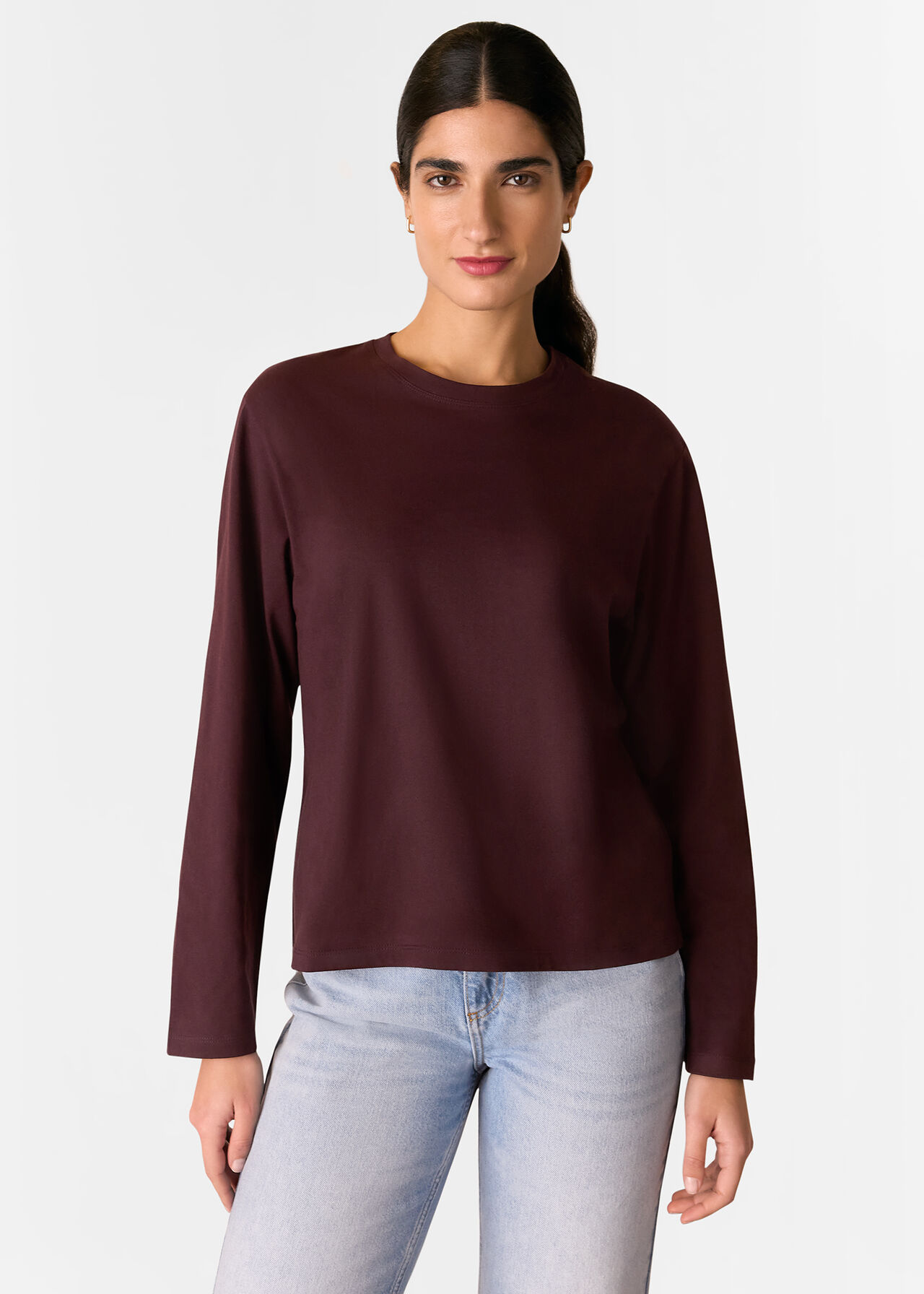 Whistles Relaxed Long Sleeve Tee
