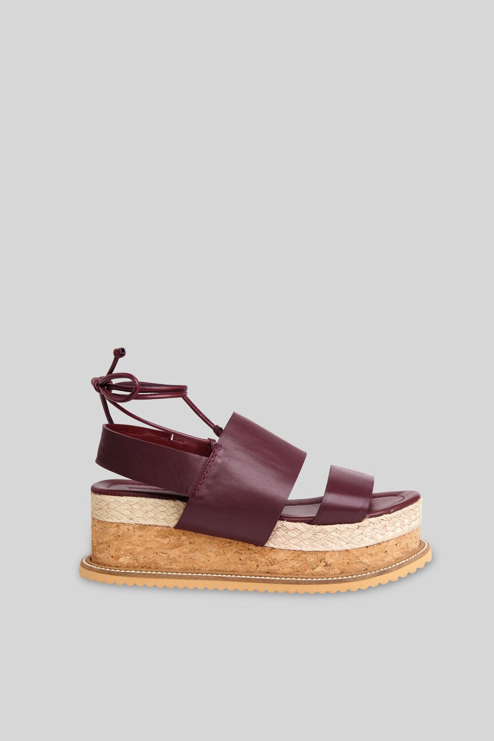 Rae Flatform Sandal Aubergine