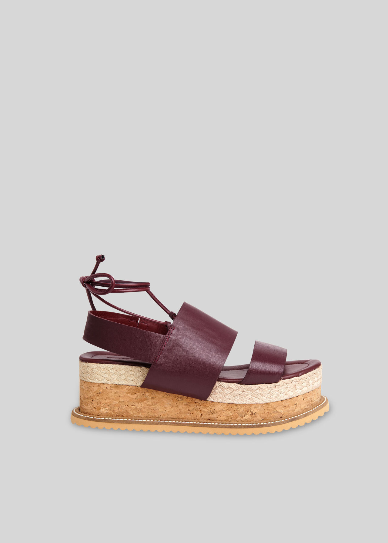 Rae Flatform Sandal Aubergine