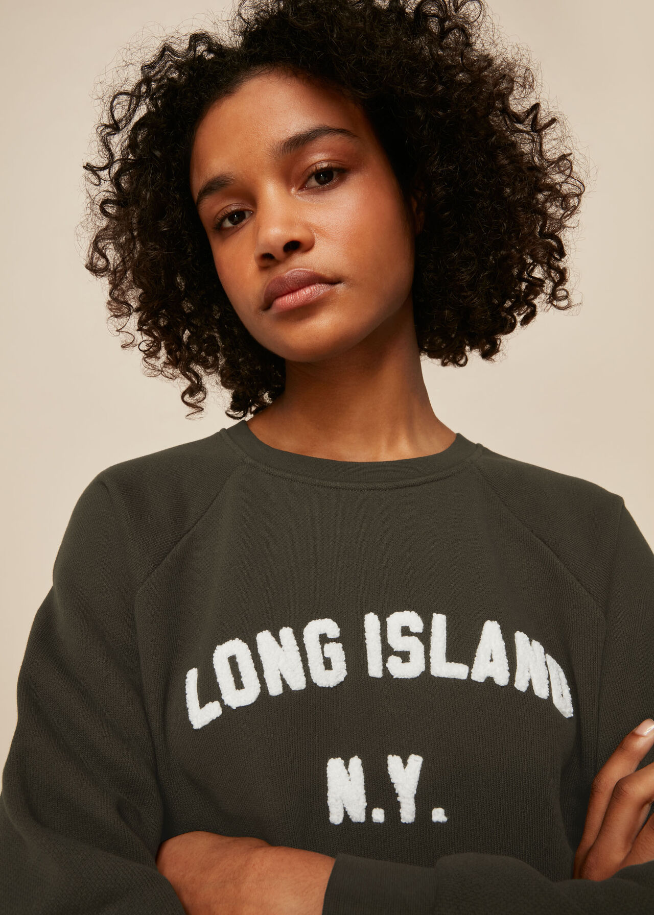Khaki Island Sweatshirt | WHISTLES