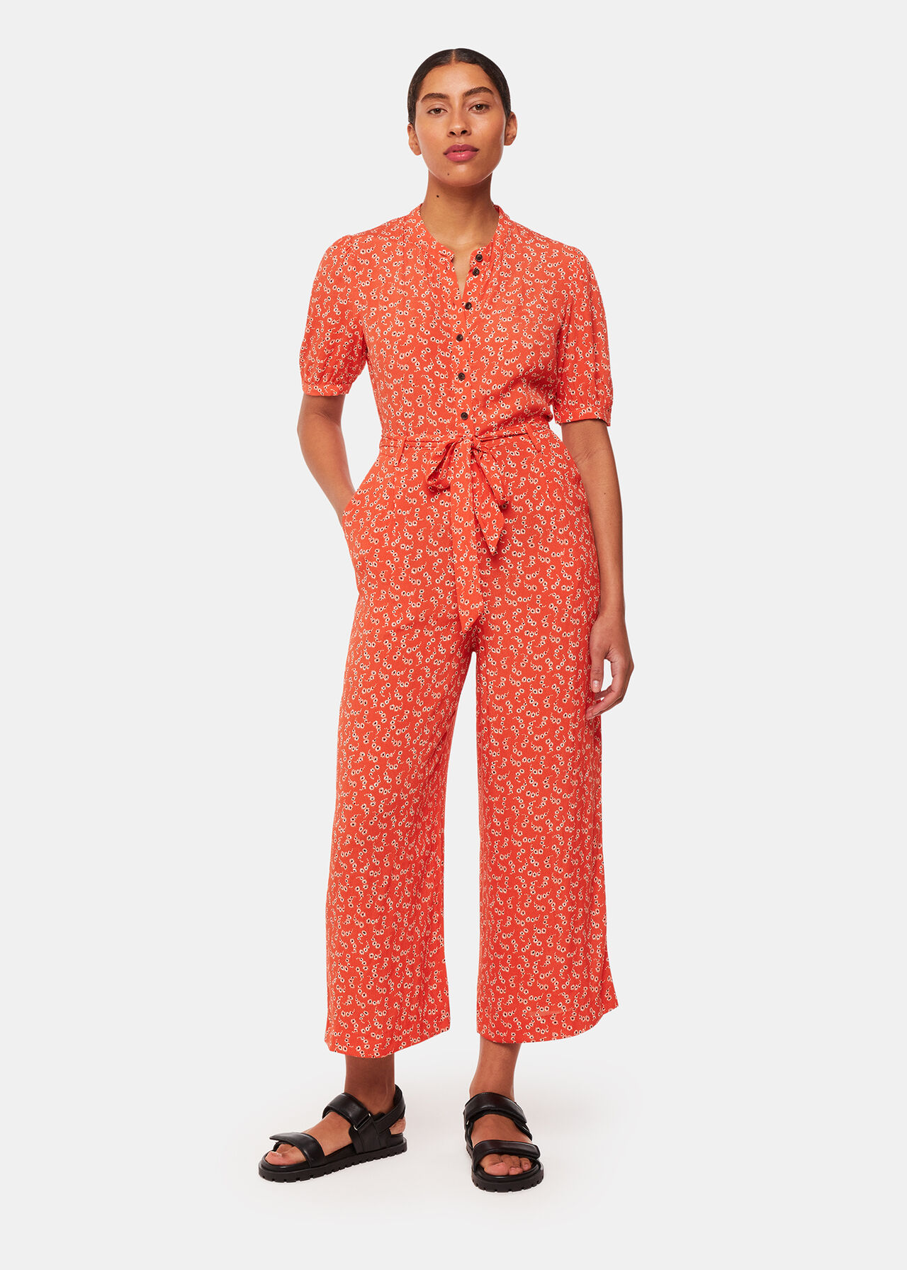 Micro Floral Jumpsuit